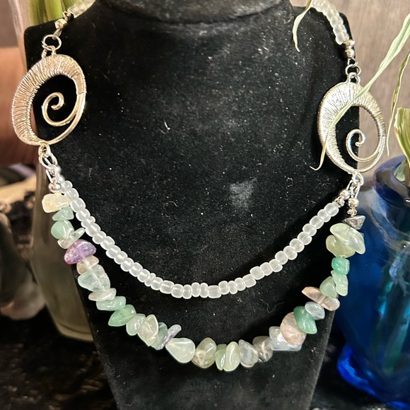 Flourite & Frost Necklace & Bracelet - Picture 8 of 12